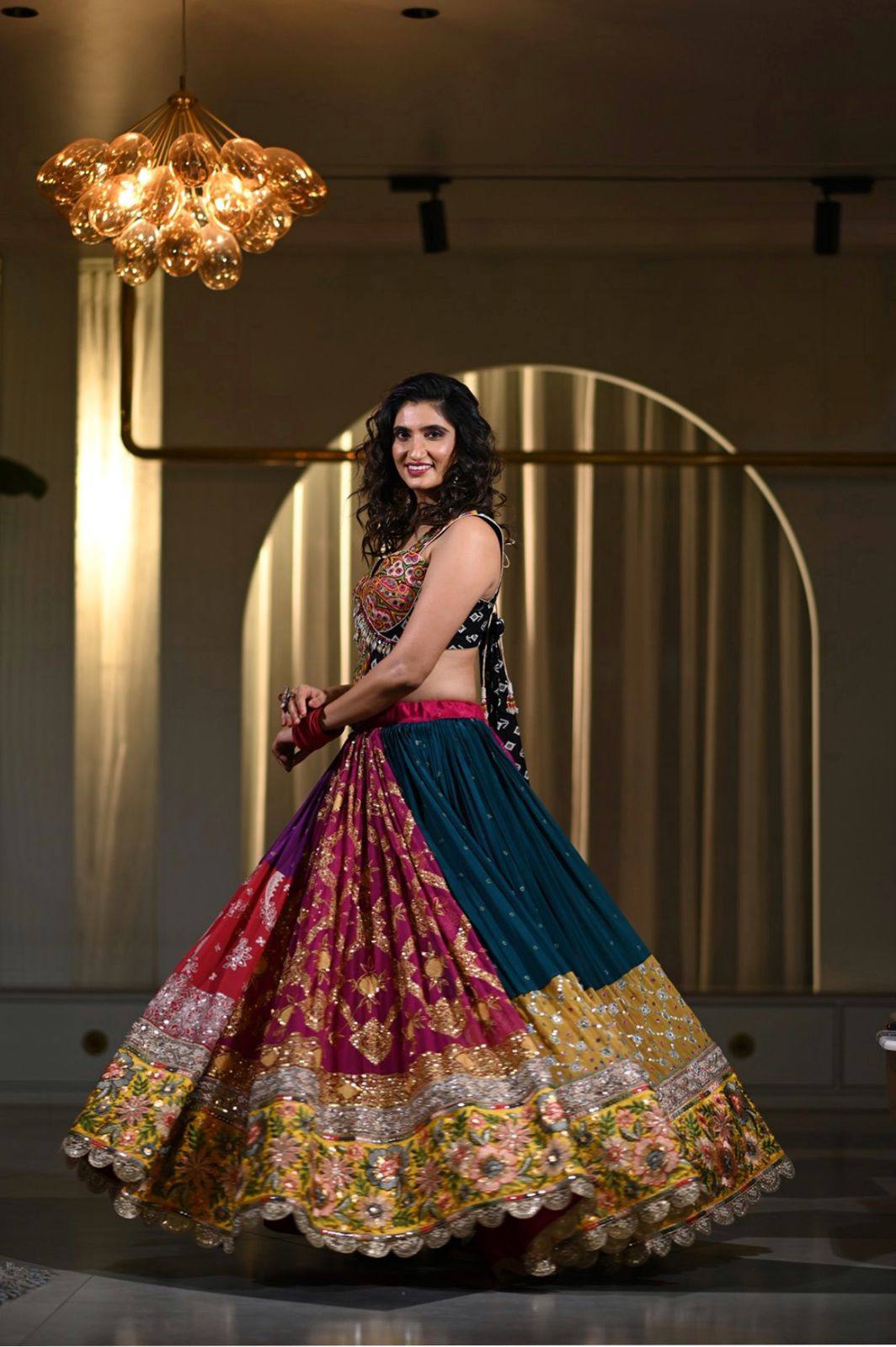 Heavy Muslin Cotton Lehenga Choli